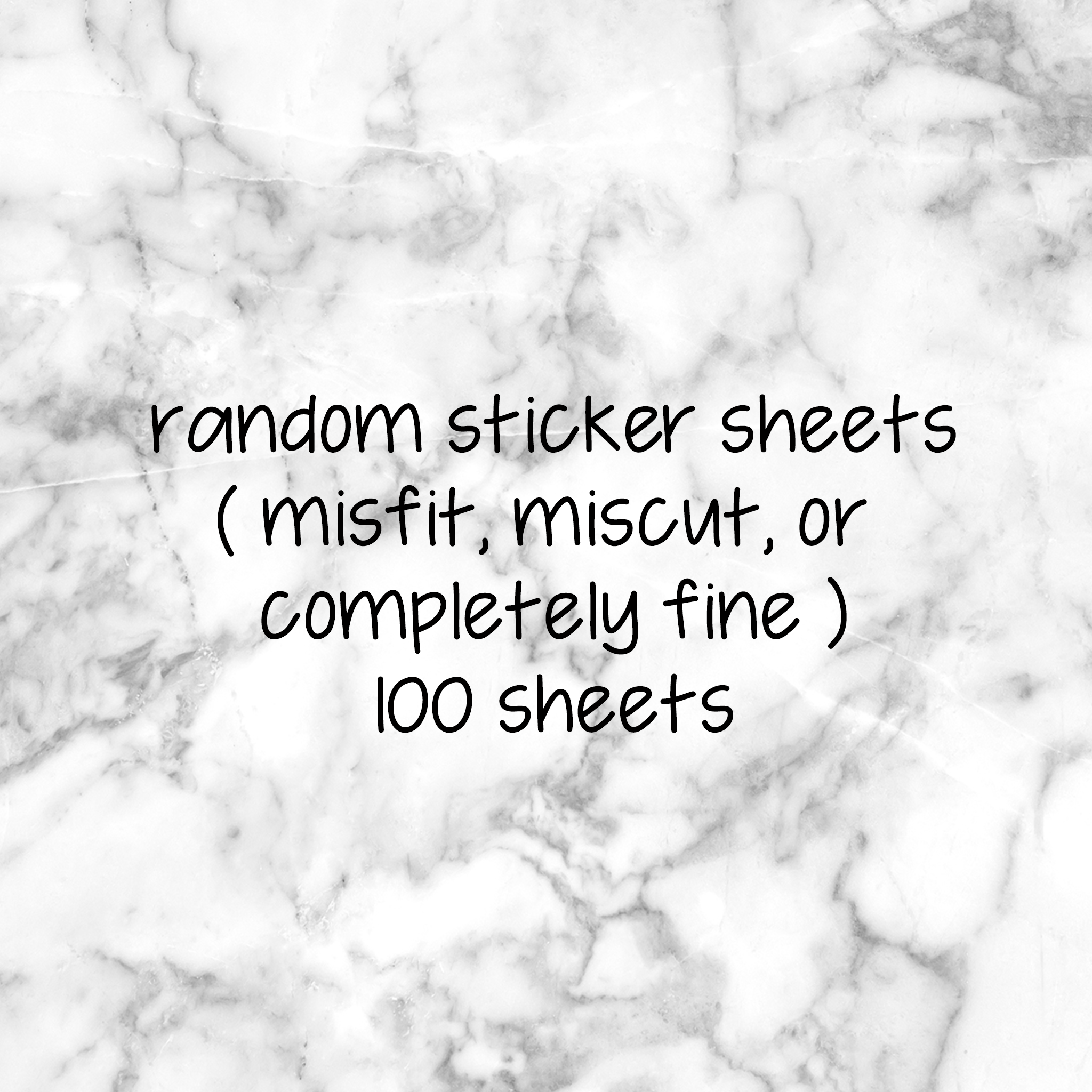 Random Sticker Sheets Grab Bags || 100 Sheets