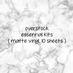 Overstock Essential Kits || MATTE VINYL