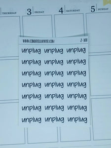 Unplug Script || Z-100 - CinderellaPaper