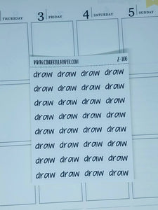 Draw Script || Z-106 - CinderellaPaper