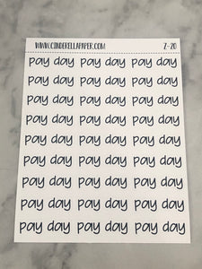 Pay Day Script || Z-20 - CinderellaPaper
