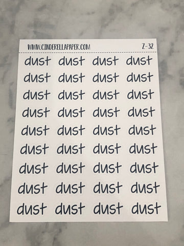 Dust Script || Z-32 - CinderellaPaper