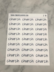 Church Script || Z-36 - CinderellaPaper