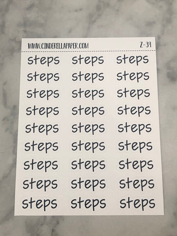 Steps Script || Z-39 - CinderellaPaper