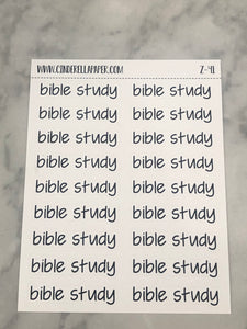 Bible Study Script || Z-41 - CinderellaPaper