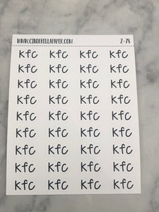 KFC Script || Z-78 - CinderellaPaper